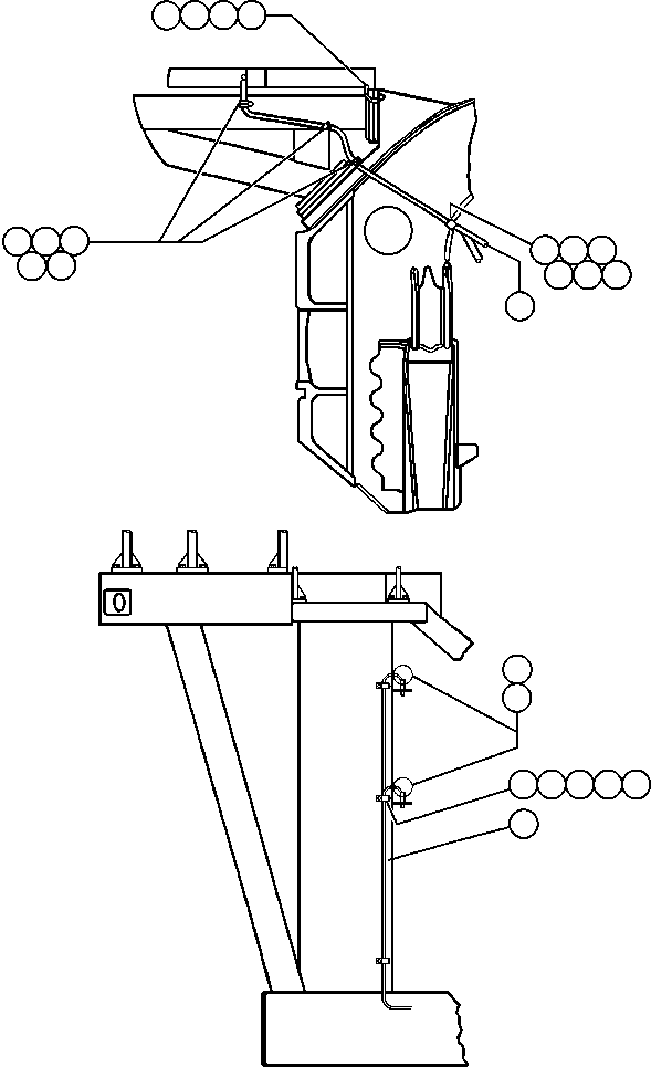 WIRE - R.H. SERVICE LIGHTS ED9652 KOMATSU