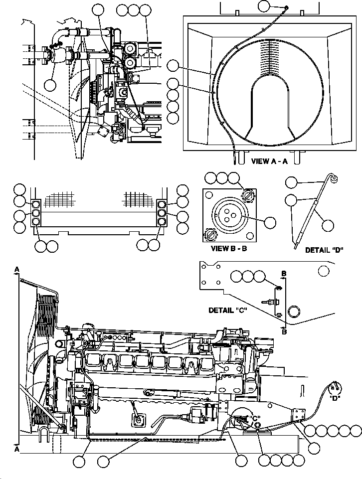 HARNESS, ENGINE EF5558 KOMATSU