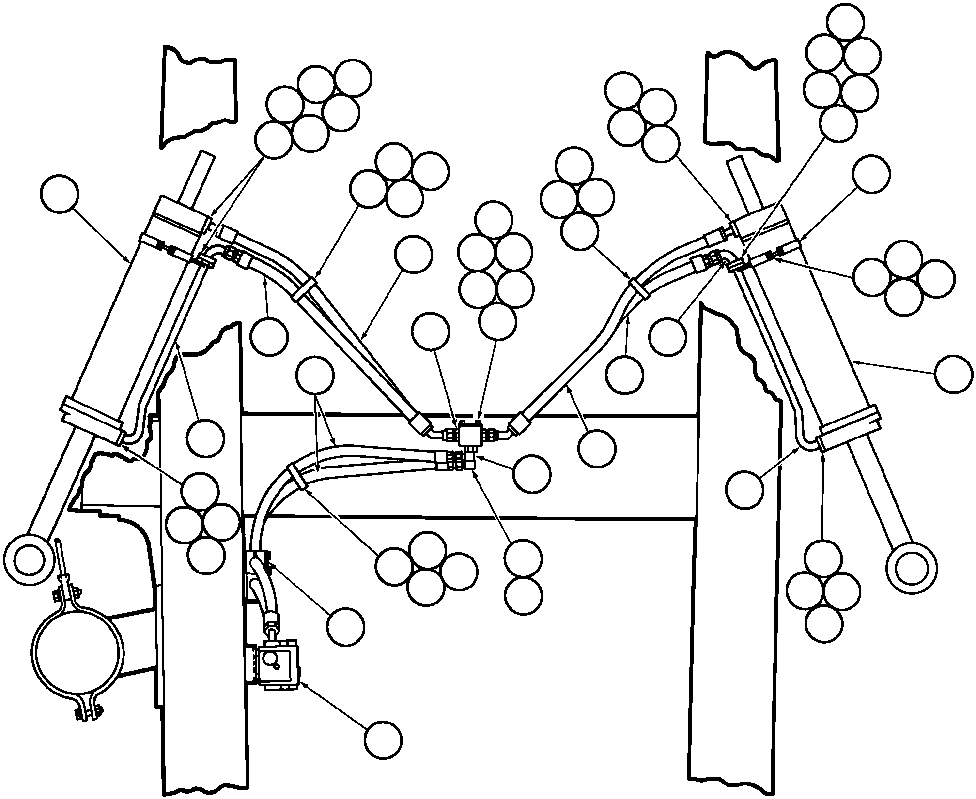 STEERING CYLINDER ASSM (SEE INDEX) EC4587 KOMATSU