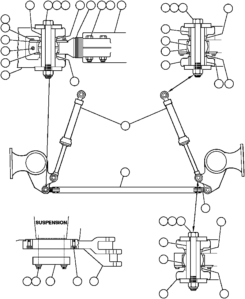 BUSHING, BALL (1) PB8545 KOMATSU