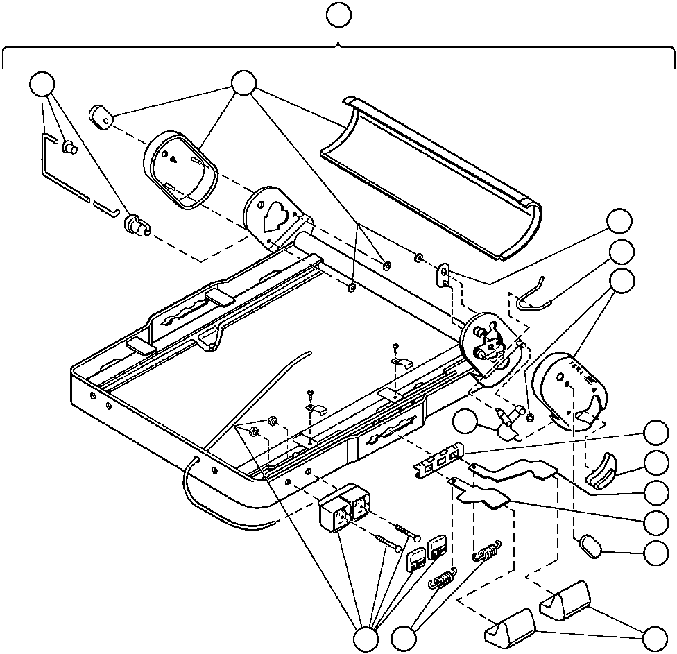 SEAT FRAME ASSM VE8360 KOMATSU