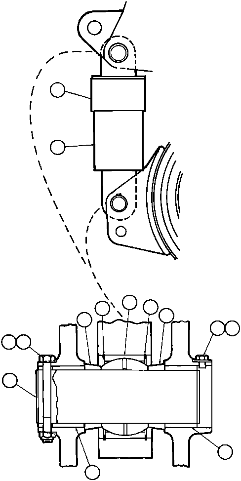 REAR SUSPENSION ASSEMBLY (SEE FIG 41000) EG0235 KOMATSU