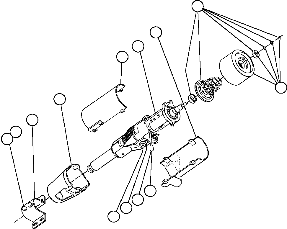NOTE: (1) INCLUDED IN BF2070 KIT. BF2070 KOMATSU