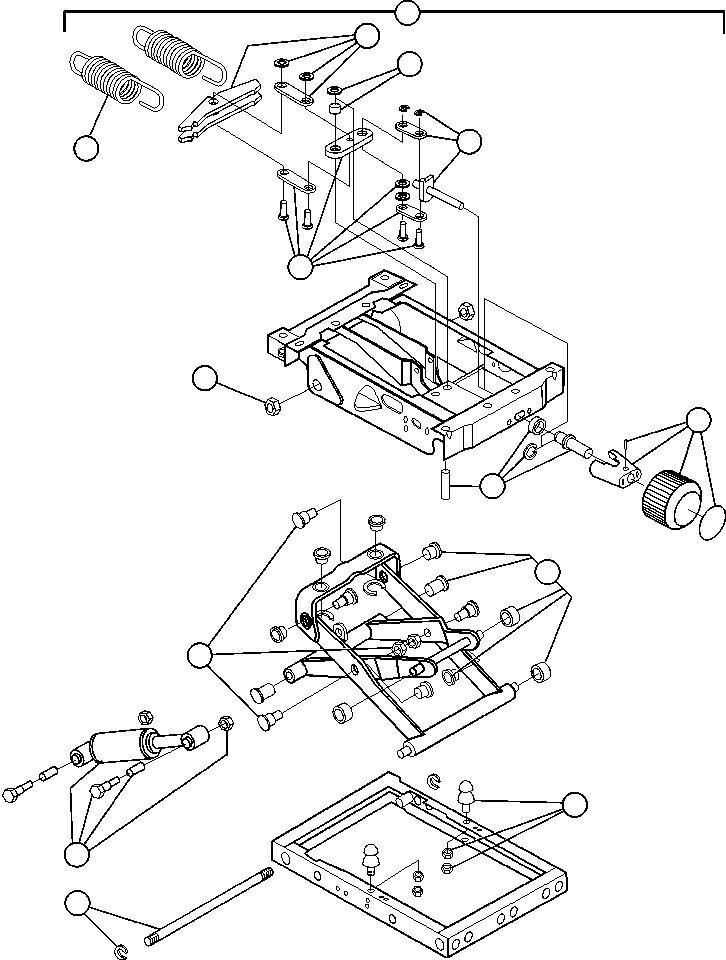 WEIGHT ADJUSTMENT MECHANISM ASSEMBLY BF2831 KOMATSU