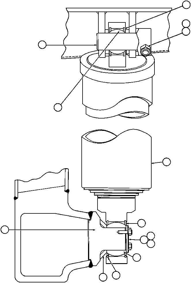 HOIST CYLINDER ASSM (SEE INDEX) EG1207 KOMATSU