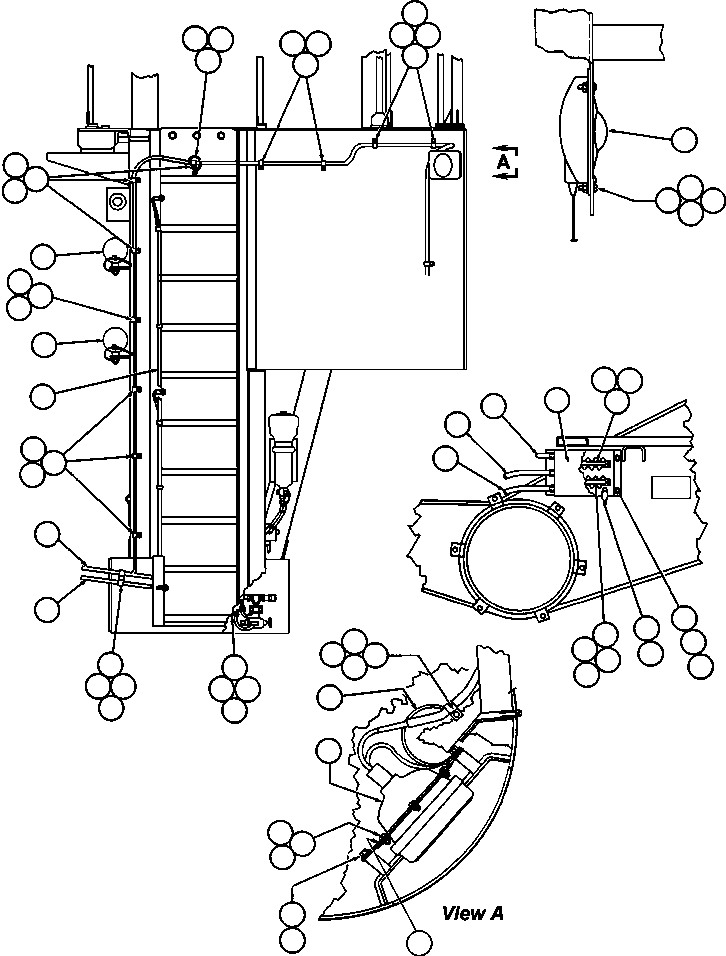 HARNESS, DIAGONAL LADDER LIGHTS EG1951 KOMATSU