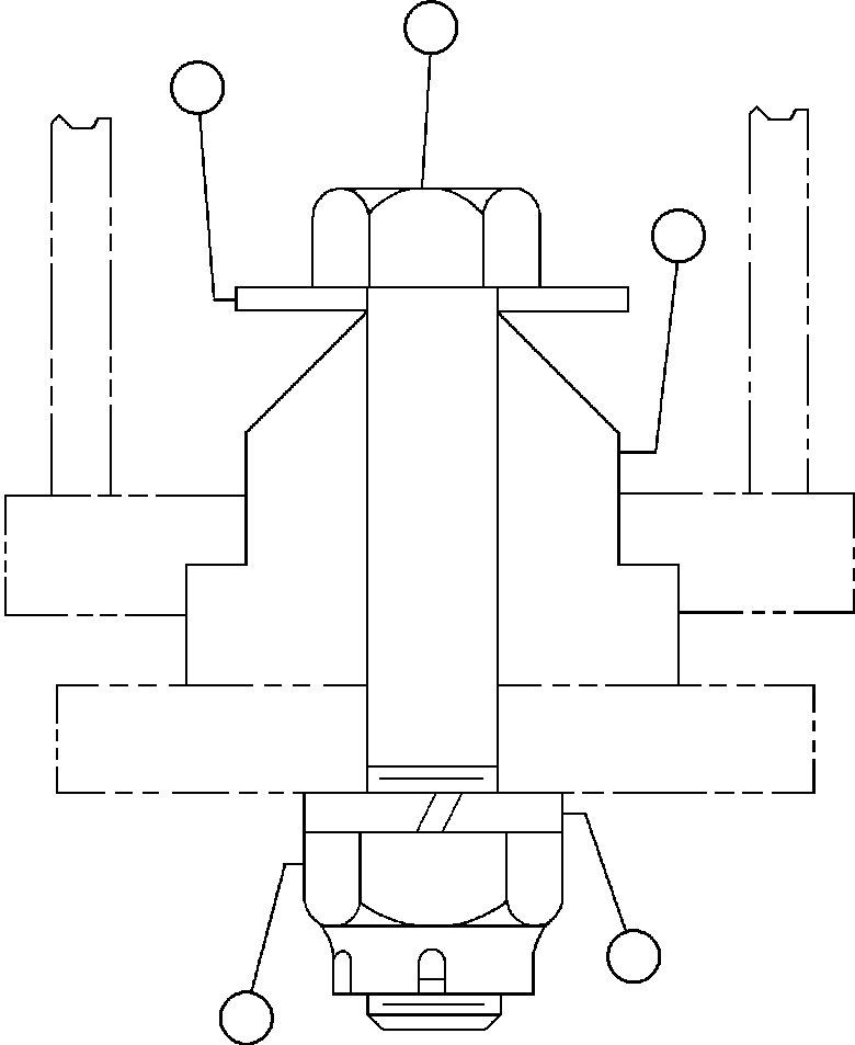 Винт с головкой - 1/2" - 13NC X 3 1/4" BF1887 KOMATSU