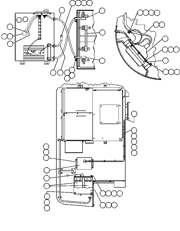 HARNESS, RIGHT DECK JUMPER EF7751 KOMATSU