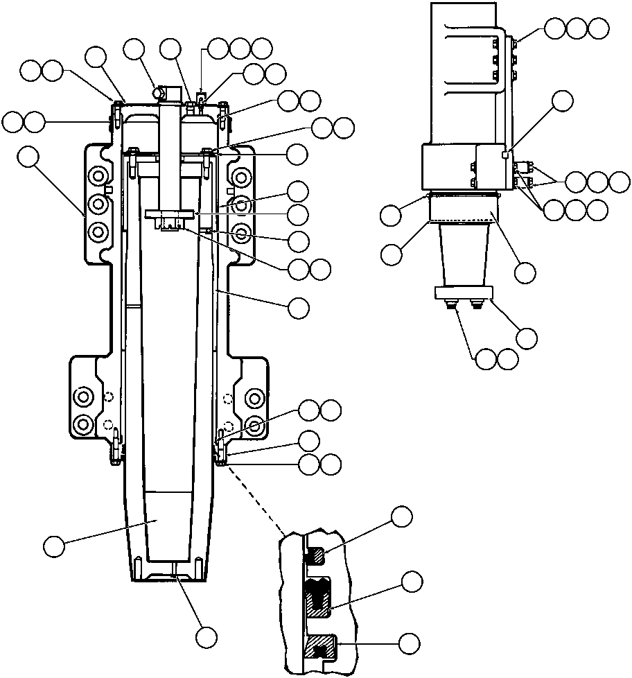 SEAL, ROD BUFFER - 14" PB6974 KOMATSU