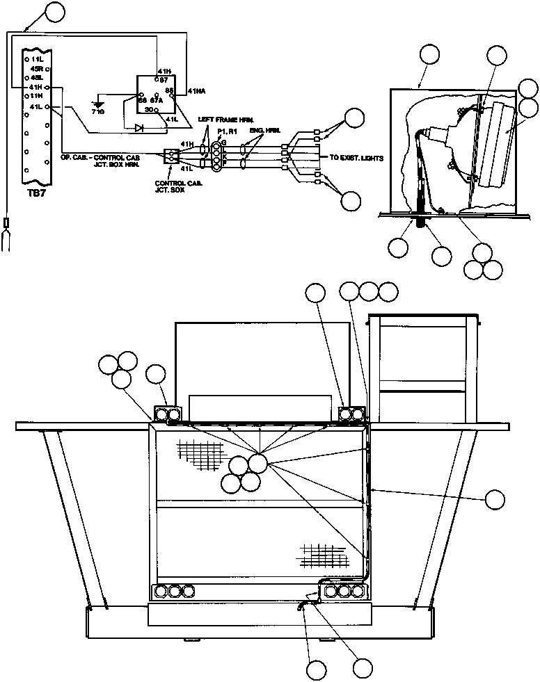 HOUSING, HEADLIGHT TZ0240 KOMATSU