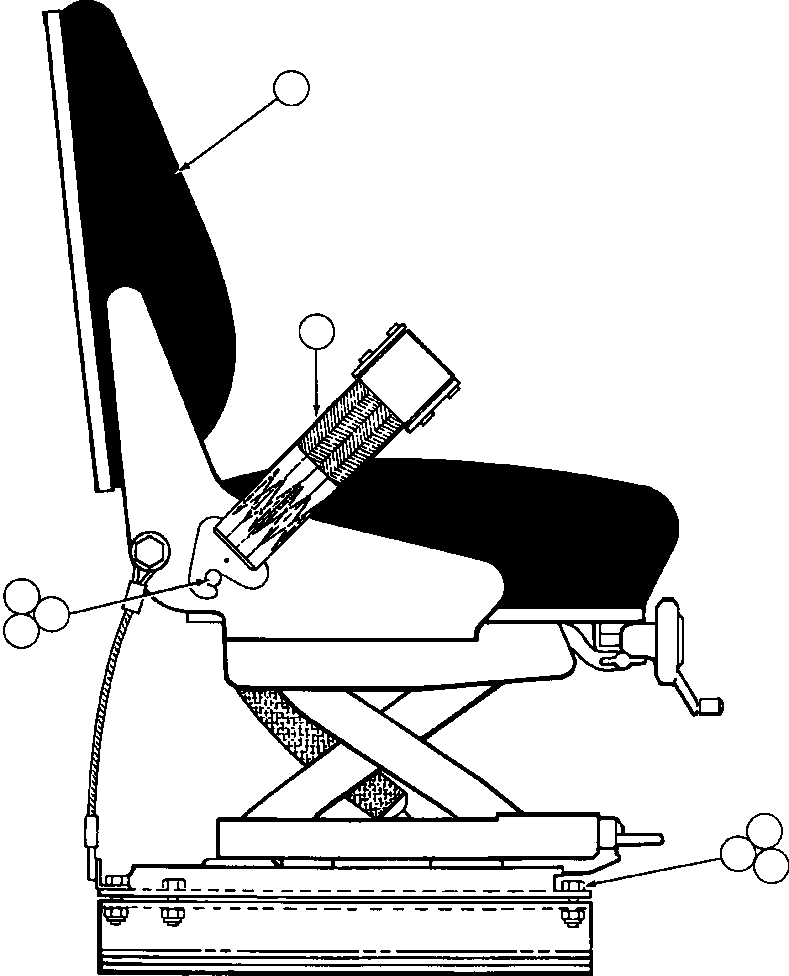 SEAT ASSM (SEE INDEX) PB7009 KOMATSU