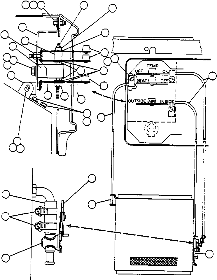 HEATER CONTROL SUB-ASSEMBLY FA1698 KOMATSU