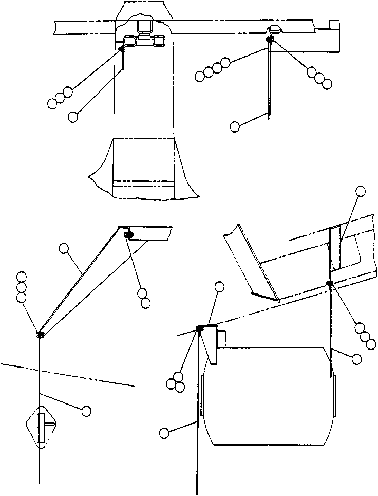 SUPPORT, MUD - LEFT SIDE TW4427 KOMATSU