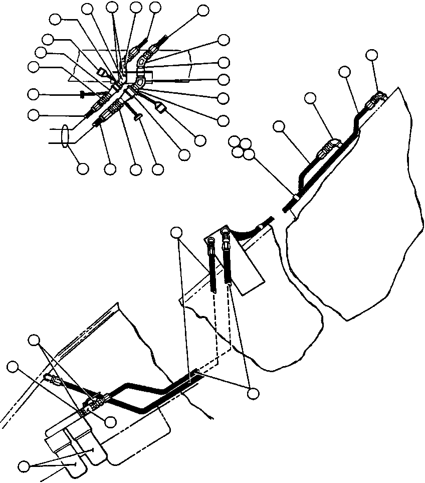 HOSE - FUEL RETURN DA2955 KOMATSU