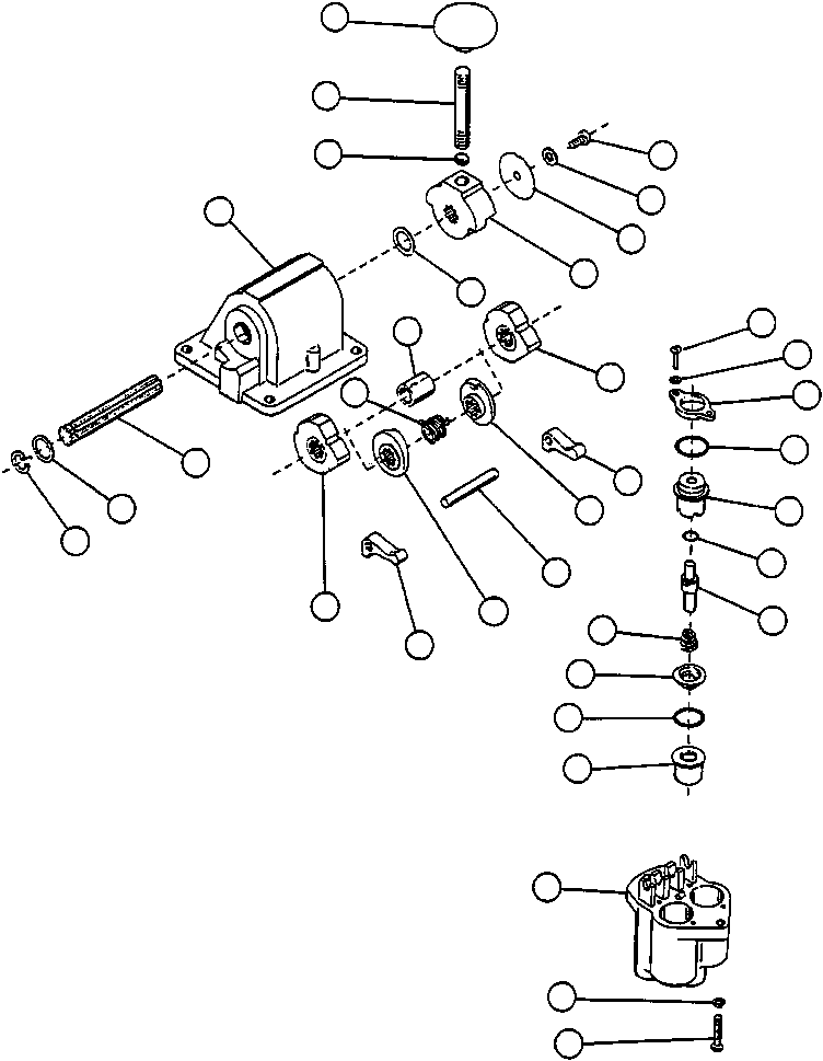 HOUSING, CAM VJ6444 KOMATSU