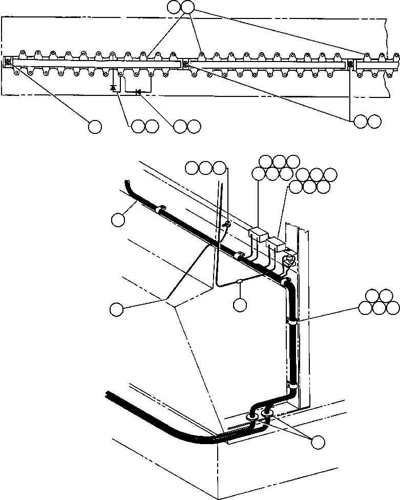 HARNESS, BRAKE VALVE YA0359 KOMATSU