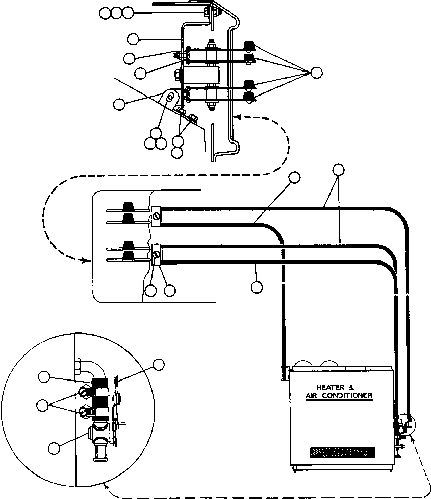 CABLE, CONTROL (AIR CONDITIONER) VS7171 KOMATSU
