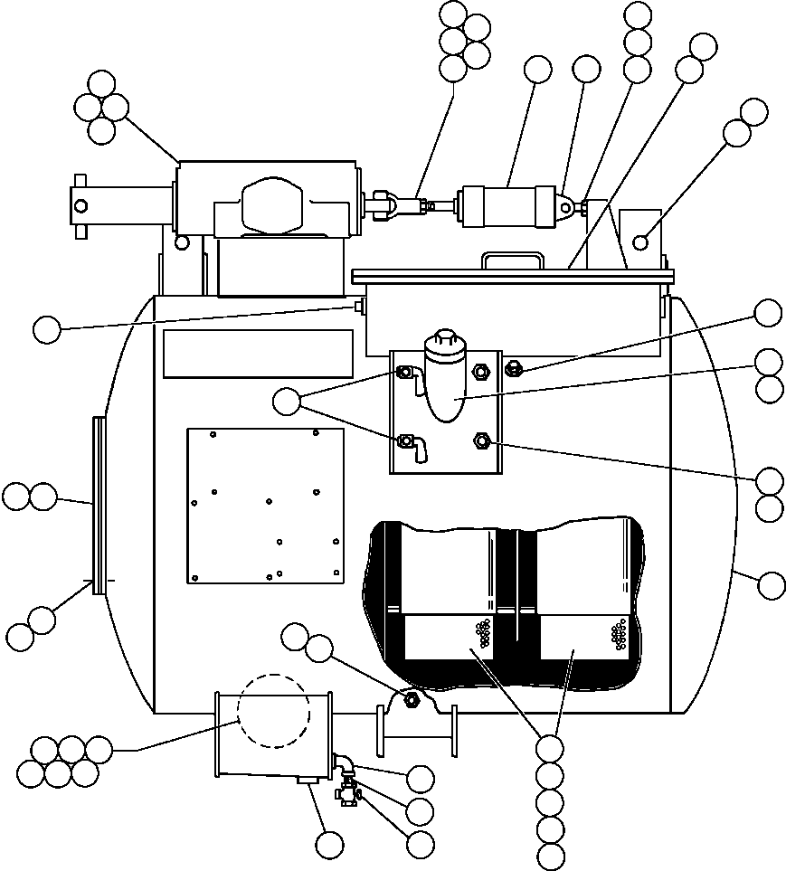 TANK, HYDRAULIC TX1971 KOMATSU