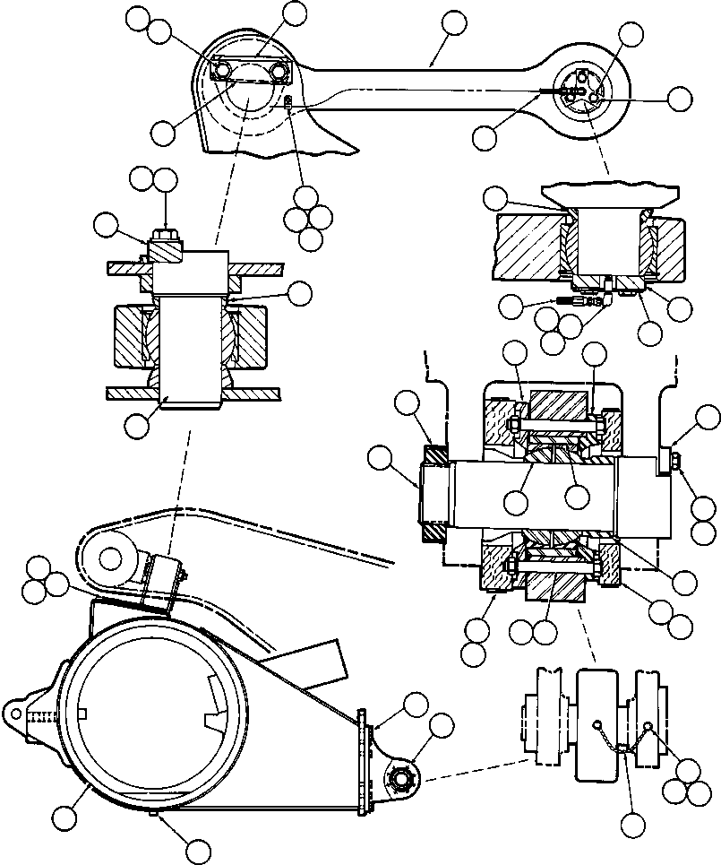 контргайка - 4.00" - 12NF AK1054 KOMATSU
