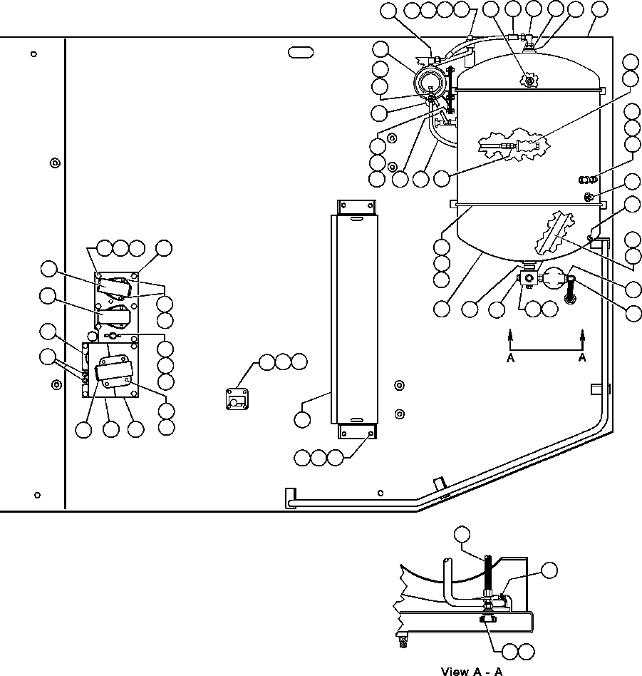 FITTING, BULKHEAD TEE WA3566 KOMATSU