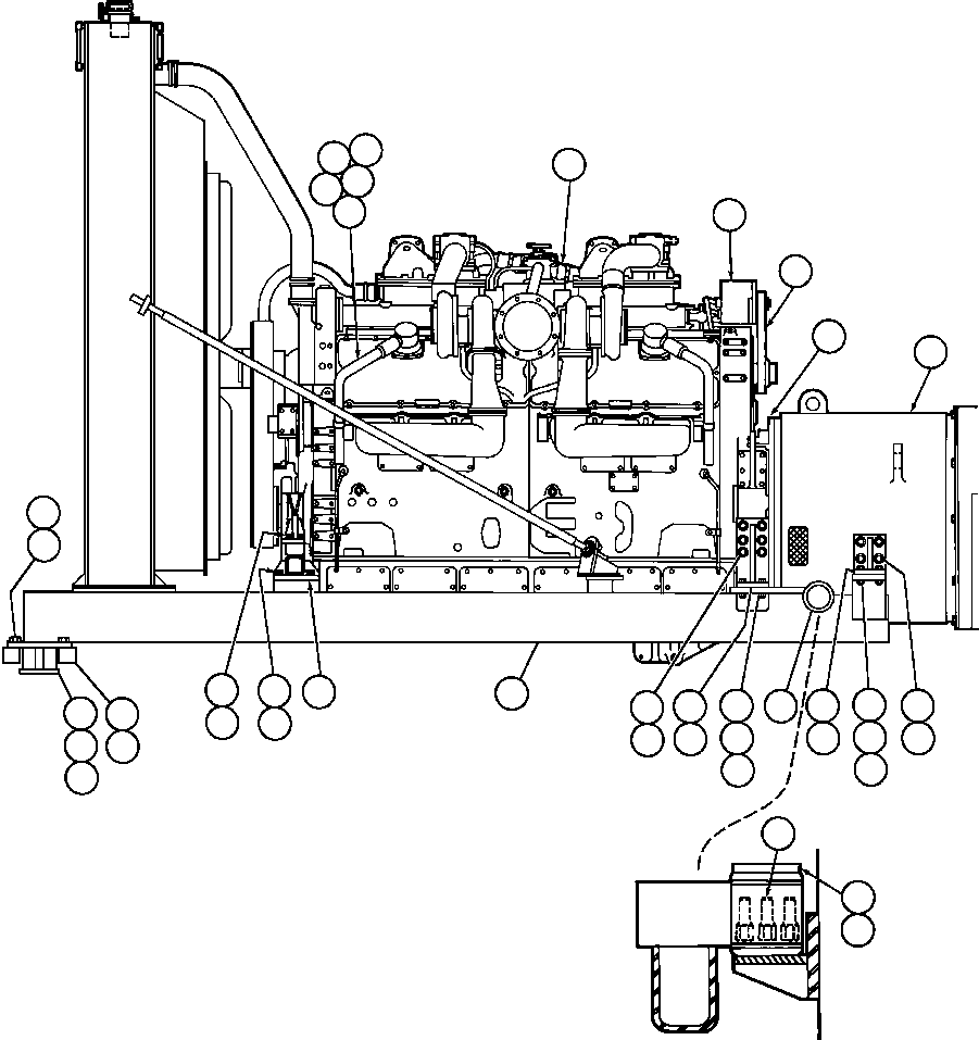 Винт с головкой - 3/4 - 10NC X 3 1/4" C1649 KOMATSU