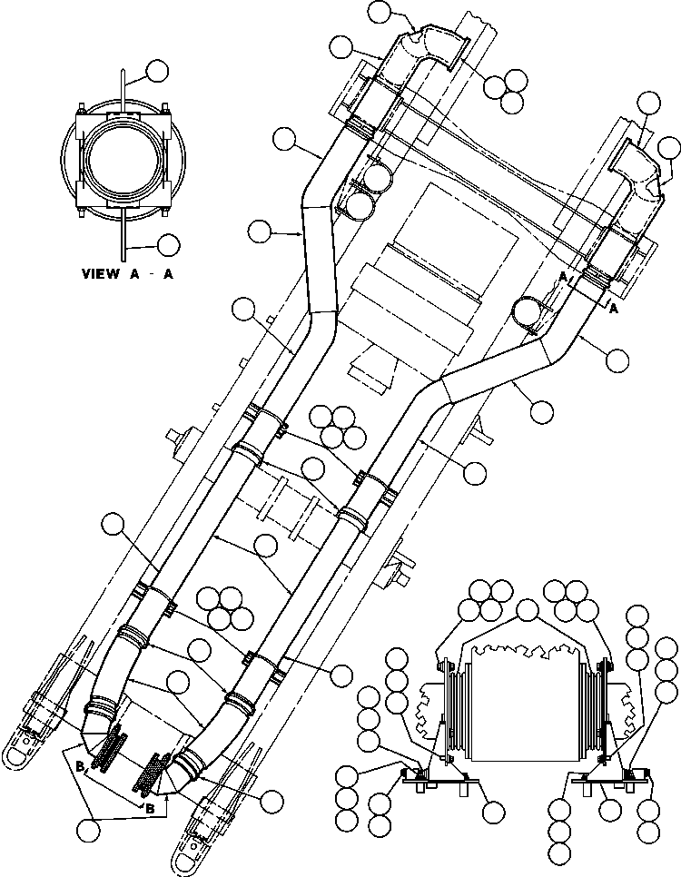 TUBE, FLEX EXHAUST EB6219 KOMATSU