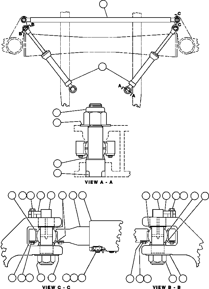 PIN, STEERING AK1057 KOMATSU