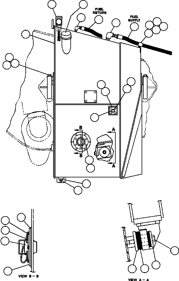 HARNESS, FUEL TANK EC0111 KOMATSU
