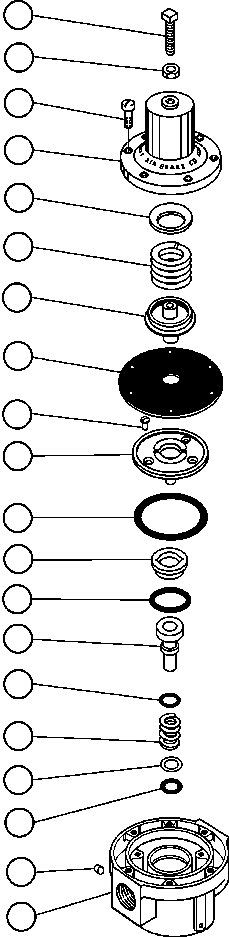 NOTE: (1) INCLUDED IN RK2052 REPAIR KIT. RK0252 KOMATSU