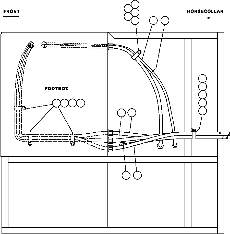 HARNESS (INSTRUMENT PANEL TO REAR CONTROL CABINET) ED2044 KOMATSU