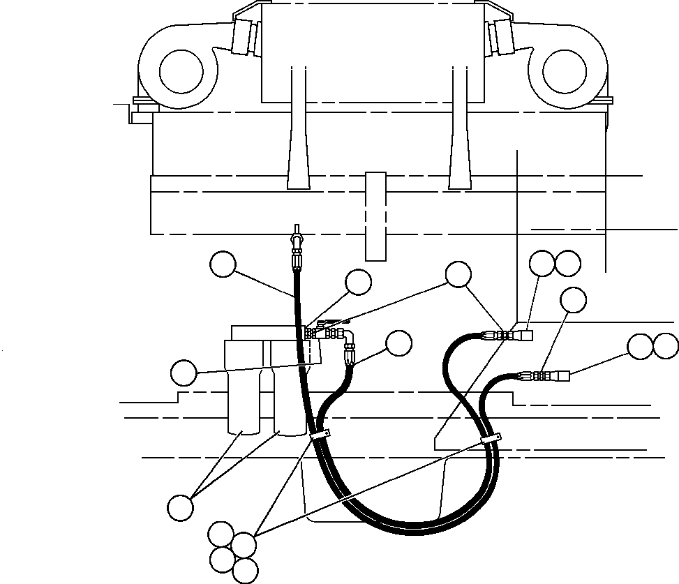 Шланг HA1139 KOMATSU