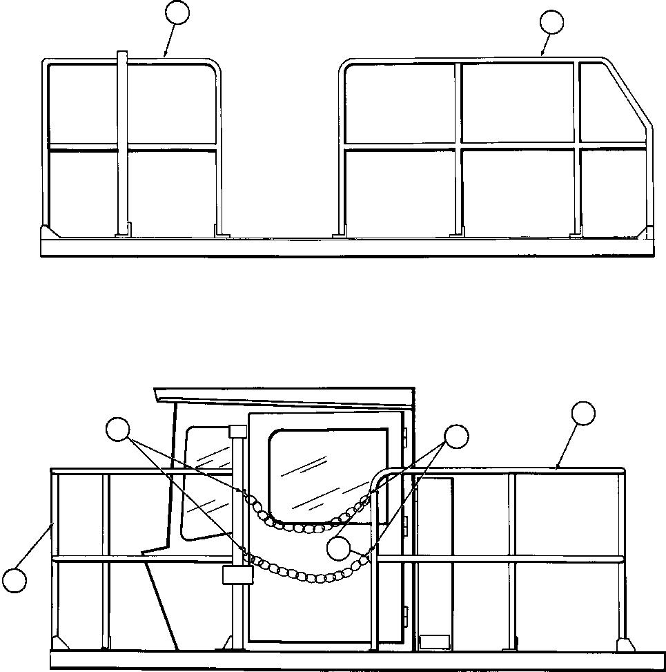 HANDRAIL - L.H. - REAR YA2173 KOMATSU