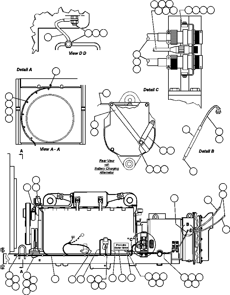 BRACKET, PRE-LUBE SOLENOID EF6866 KOMATSU