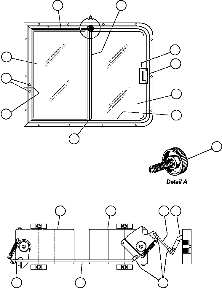 HANDLE, OUTSIDE DOOR - L.H. BF3539 KOMATSU