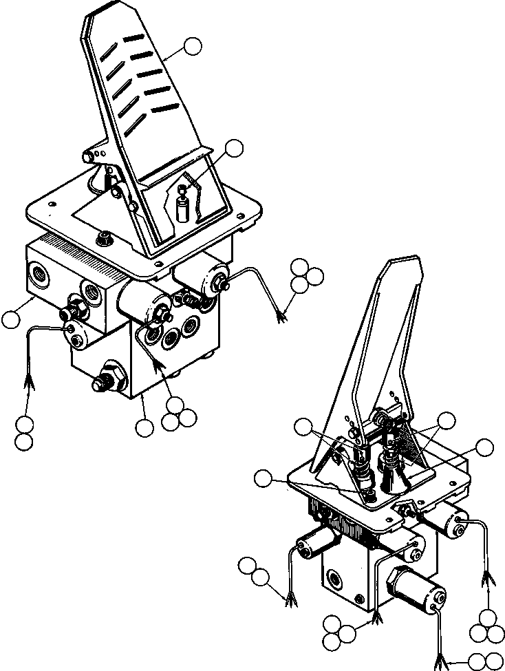 PEDAL BASE (1) BF4804 KOMATSU