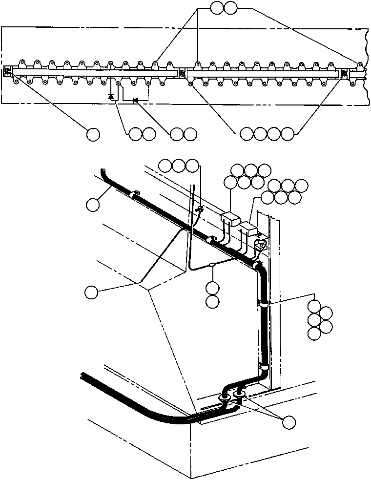 HARNESS, BRAKE VALVE YA1706 KOMATSU