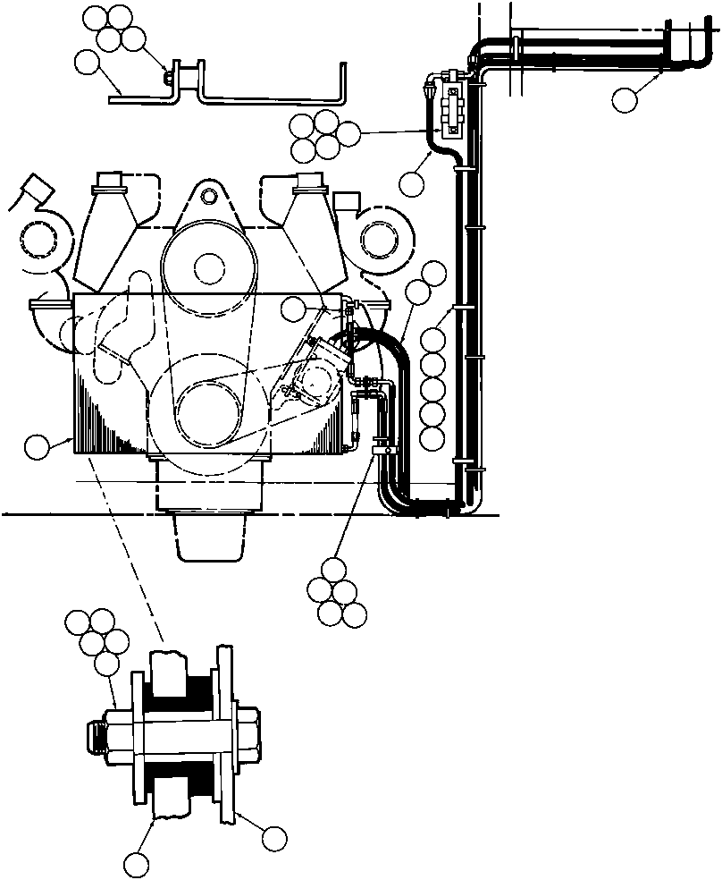CONDENSOR INSTALLATION (SEE INDEX) FB2830 KOMATSU
