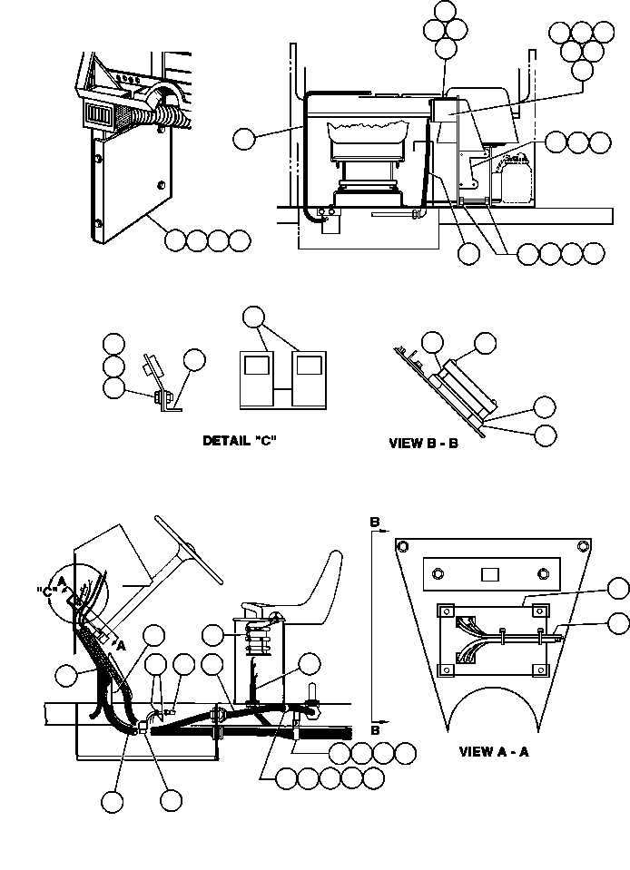 HARNESS (INSTRUMENT PANEL TO REAR OF CONTROL CABINET) ED5417 KOMATSU