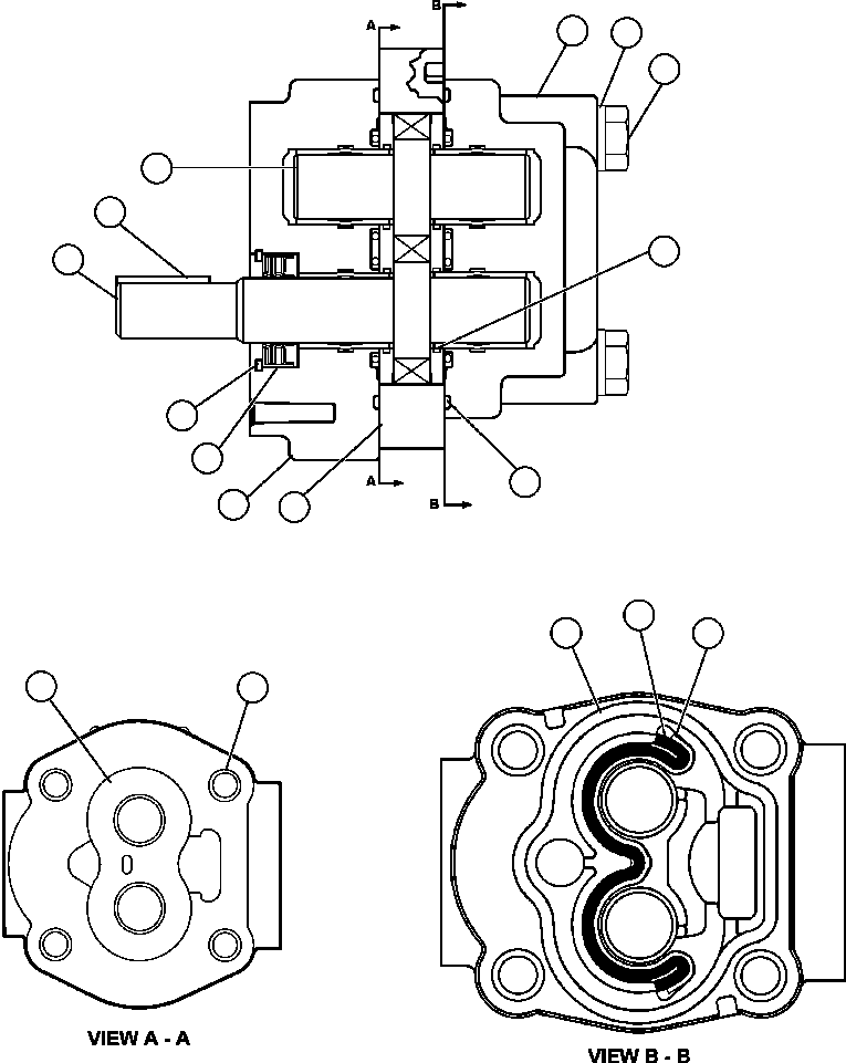 NOTE: (1) INCLUDED IN BF4064 SHAFT SEAL KIT. BF4064 KOMATSU