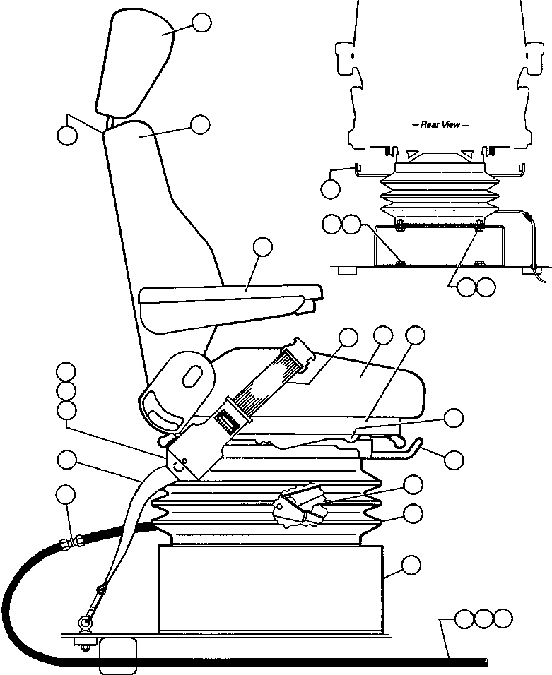 SPACER, SEAT EB7311 KOMATSU