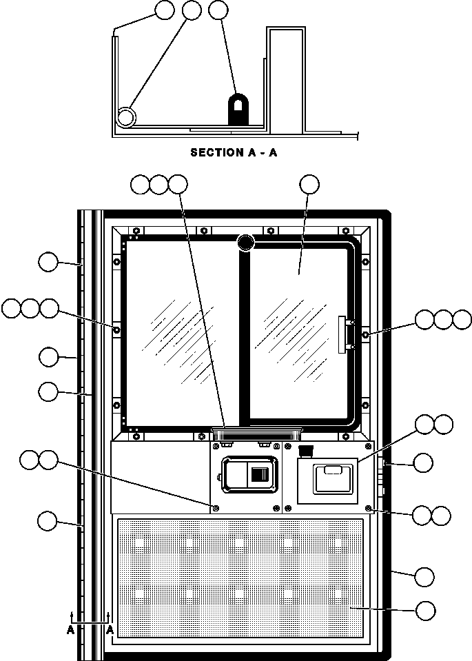 NOTE: (1) INCLUDED IN VE6843 INSULATION KIT. VE6843 KOMATSU