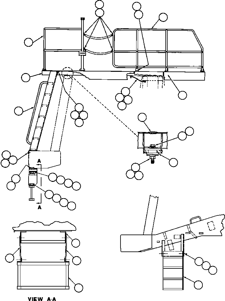 LADDER - L.H. ED4348 KOMATSU