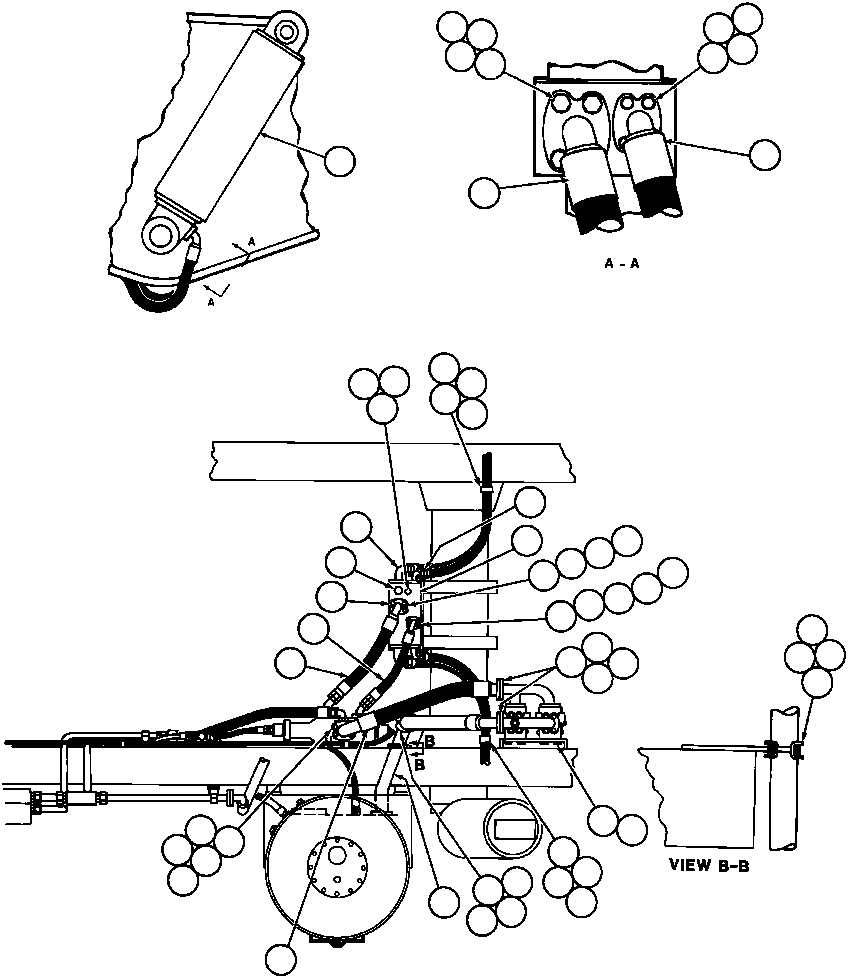 HOIST CYLINDER ASSM (SEE INDEX) TZ6901 KOMATSU