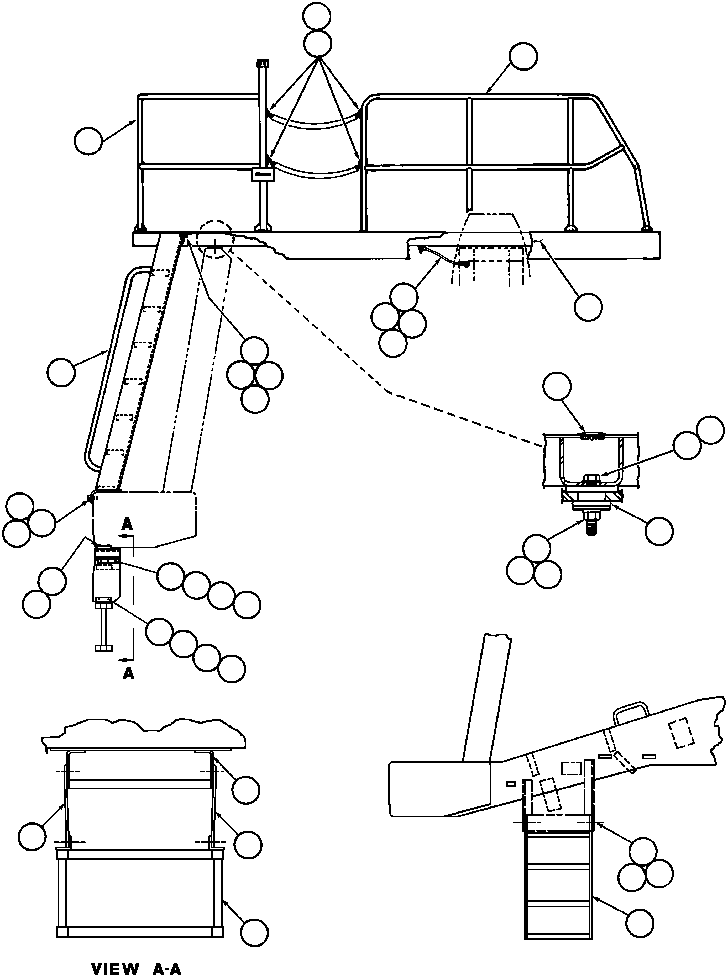 LADDER - L.H. EB8424 KOMATSU