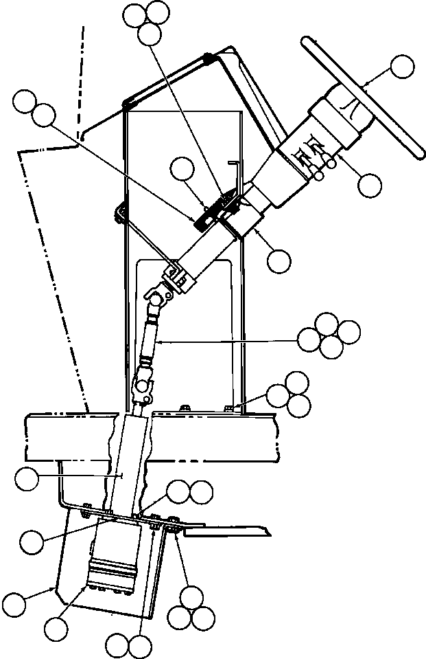 NOTE: (1) INCLUDED IN TZ3928 STEERING COLUMN KIT. TZ3929 KOMATSU