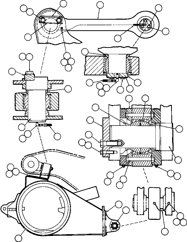 HOUSING, AXLE EC2076 KOMATSU