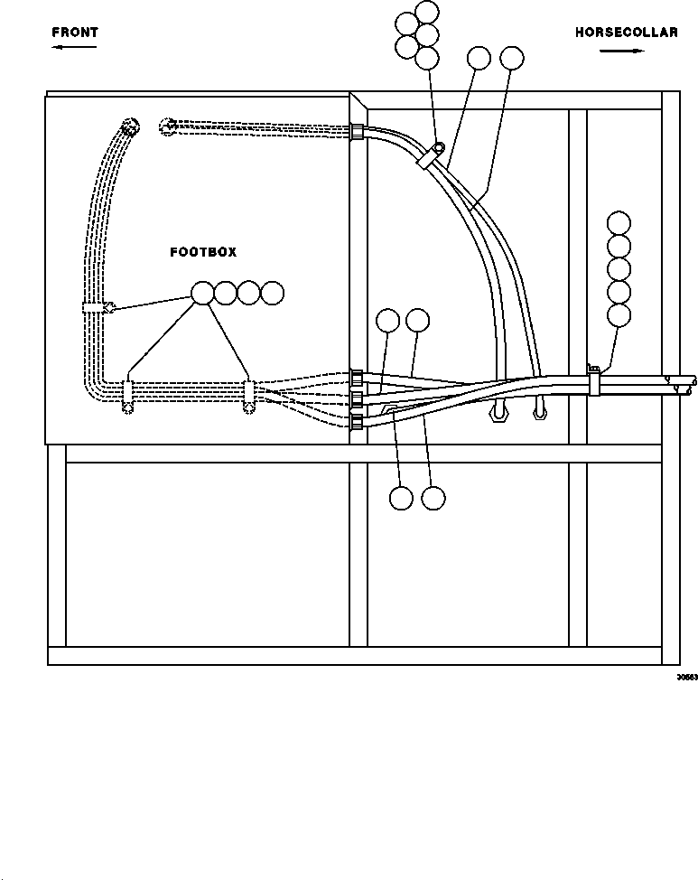 HARNESS (INSTRUMENT PANEL TO JUNCTION BOX) ED0336 KOMATSU