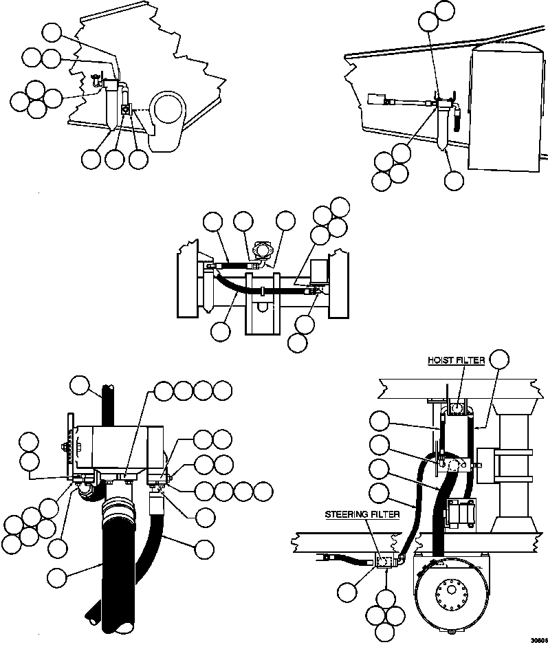 NOTE: (1) INCLUDED IN AK7251 FILTER KIT. AK7251 KOMATSU