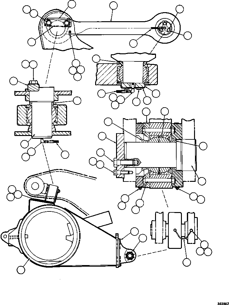 (3) INCLUDED IN AK0964 PIN KIT. AK0964 KOMATSU