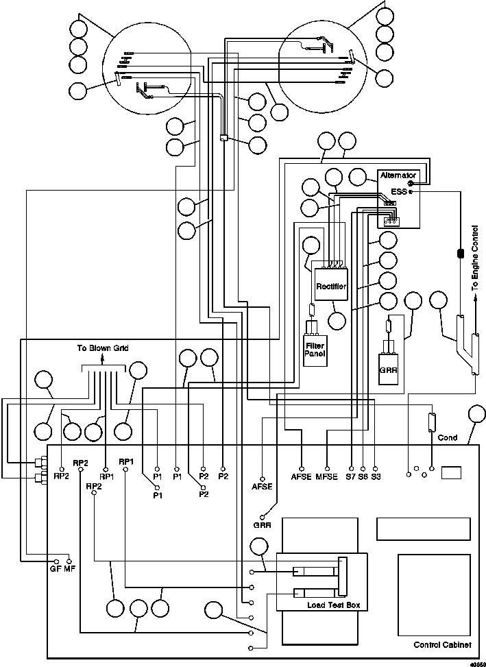 Кабель - 75X (ALTERNATOR - T15 TO MFSE PANEL) CH9105 KOMATSU